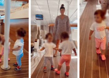 Χριστίνα Μπόμπα: Οι δίδυμες κόρες της παίζουν κρυφτό μέσα στο πλοίο – Δες το πιο τρυφερό βίντεο