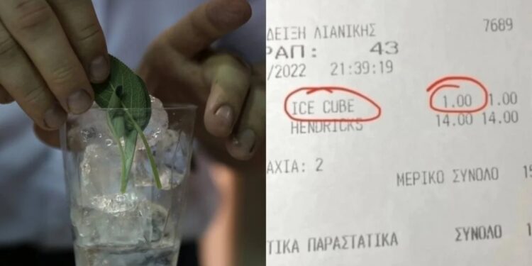 Αμετανόητος ο εστιάτορας στη Θεσσαλονίκη που χρεώνει το… παγάκι: «Είναι ειδικό αυτό, έχει μεγαλύτερη διάρκεια» (video)