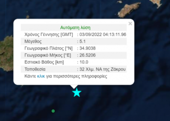 Μεγαλος Σεισμός Τώρα στην Κρήτη