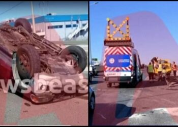 Τρομακτικό τροχαίο από παράνομη προσπέραση: «Θεέ μου, να είναι καλά το παιδί και πάρε εμένα» (video)