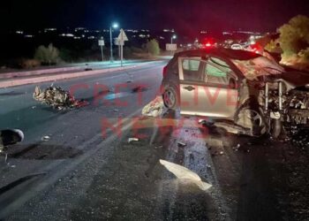 Κρήτη: Τρομακτική σύγκρουση μηχανής με αυτοκίνητο – Νεκρός ο 30χρονος οδηγός της μοτοσικλέτας