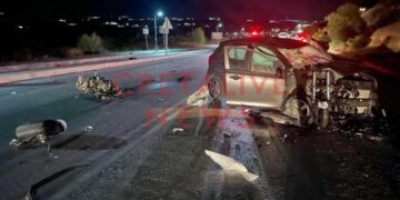 Κρήτη: Τρομακτική σύγκρουση μηχανής με αυτοκίνητο – Νεκρός ο 30χρονος οδηγός της μοτοσικλέτας