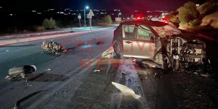Κρήτη: Τρομακτική σύγκρουση μηχανής με αυτοκίνητο – Νεκρός ο 30χρονος οδηγός της μοτοσικλέτας