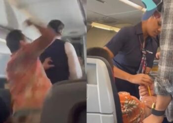 Επιβάτης φωνάζει «εδώ μέσα έχει 10 δολοφόνους», ορμάει στον κόσμο και δίνει μπουνιές σε αεροσυνοδό (vids)