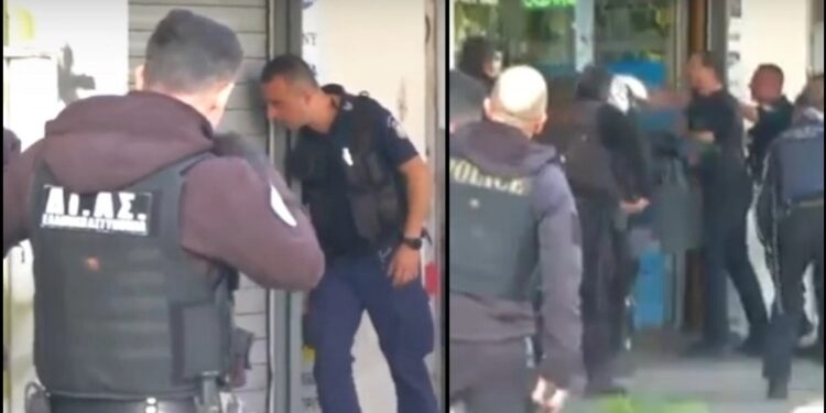 Alldaynews.gr «Ντου» της ΕΛ.ΑΣ σε κατάστημα που είχαν εγκλωβιστεί ληστές: «Όλοι κάτω» και όπλα (video)