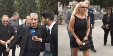 Alldaynews.gr Θέμης Αδαμαντίδης: Ράκος στην κηδεία της μητέρας του – Στο πλευρό του η σύντροφός του, Βαρβάρα Κίρκη