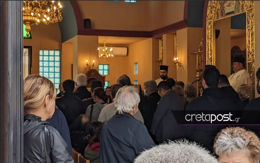 Κρήτη-Κακοκαιρία: Ράγισαν καρδιές στην κηδεία του 50χρονου Κώστα Βεργάκη[Φωτογραφίες]