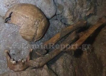 Δερβενοχώρια: Βρέθηκε ανθρώπινος σκελετός και χειροβομβίδα σε σπηλιά[photo]