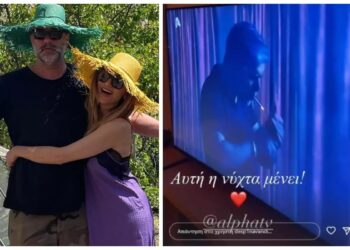 Η Δέσποινα Βανδή απόλαυσε τον  Βασίλη Μπισμπίκη στο «Αυτή η νύχτα μένει» – Χαμός στο Twitter