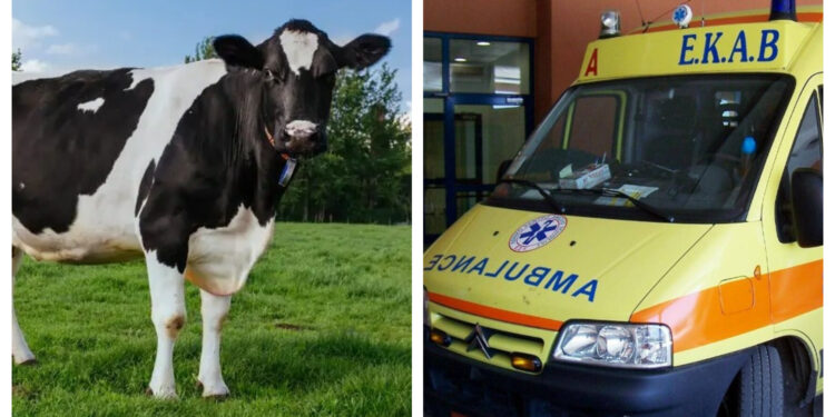 Τραγικός Θάνατος για 62χρονο-Σκοτώθηκε από χτύπημα αγελάδας