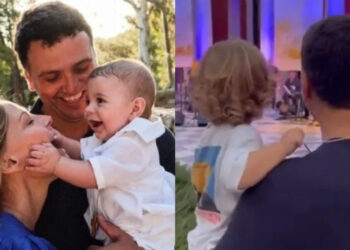 Τζένη Μπαλατσινού: Το τρυφερό βίντεο με τον σύζυγο και τον γιο τους σε εκδήλωση με παραδοσιακούς χορούς