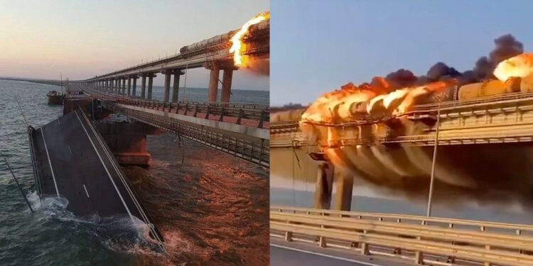 Ραγδαίες εξελίξεις: Συλλήψεις από τους Ρώσους για την έκρηξη στη γέφυρα της Κριμαίας (video)