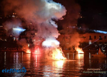 Εντυπωσιακή αναπαράσταση της Ναυμαχίας του Ναυαρίνου στην Πύλο (φωτο)