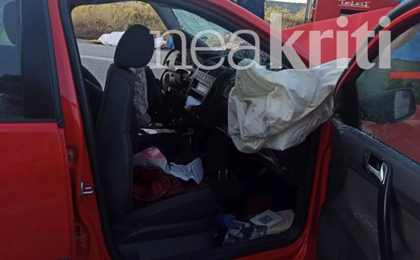 Τροχαίο σοκ στην Κρήτη: Νεκρή η γιαγιά, σώθηκε το εγγονάκι – Φωτογραφίες από το δυστύχημα