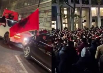 Τρελό γλέντι Αλβανών: Παρέλυσε το Λονδίνο (vids)