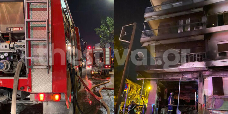 Alldaynews.gr Μεγάλη φωτιά σε κατάστημα με χαλιά στη Θεσσαλονίκη (φωτο, video)