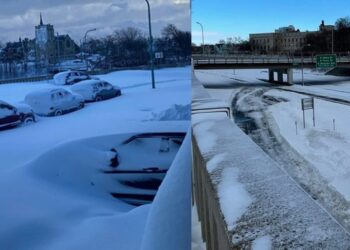 Νεκροί μέσα στα αυτοκίνητα και πάνω σε σωρούς απο το χιόνι στις ΗΠΑ[video]