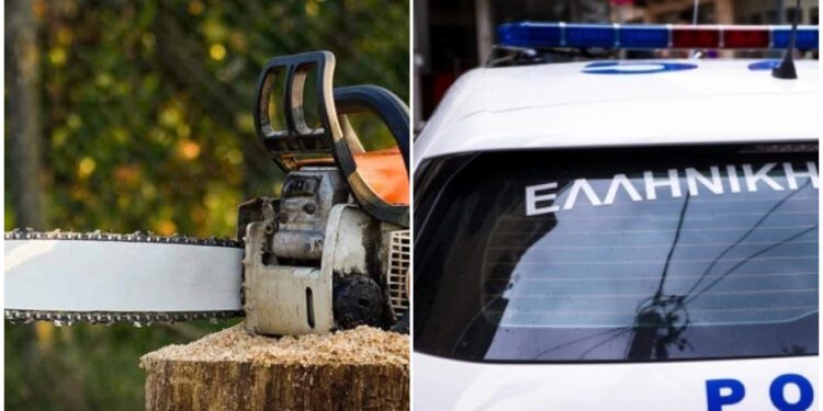 Πήγε να σφάξει με αλυσοπρίονο εργαζόμενη στον δήμο σε εργασίες σε πλατεία – Κρύφτηκε σε διπλανό σπίτι