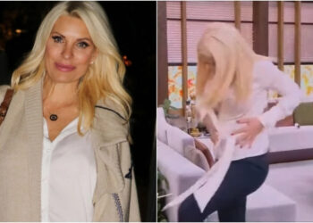 Τα είδαν όλα στην Ελένη Μενεγάκη: Άνοιξε το πουκάμισό της ζωντανά (video)