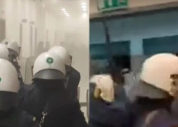 Επεισόδια στο δικαστήριο μετά την απόφαση για τον αστυνομικό σχετικά με την υπόθεση της Ηλιούπολης (video)