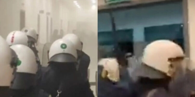 Επεισόδια στο δικαστήριο μετά την απόφαση για τον αστυνομικό σχετικά με την υπόθεση της Ηλιούπολης (video)