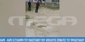 Alldaynews.gr Καρέ καρέ η σύλληψη του αλλοδαπού που απειλούσε τους επιβάτες του προαστιακού (video)