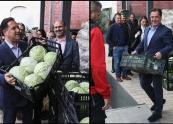 Στο μεροκάματο ο Άδωνις: Βρέθηκε στου Ρέντη και κουβάλησε τελάρα με λάχανα (video)