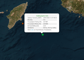 Πολύ ισχυρός σεισμός 5,9 στη Ρόδο: Ταρακουνήθηκε το νησί!