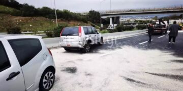 Alldaynews.gr Καραμπόλα με 8 αυτοκίνητα στη Λεωφόρο Κατεχάκη