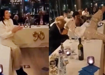 Όλο το μαγαζί την κοιτούσε: Σούσουρο με την 90χρονη Ζωζώ Σαπουτζάκη, ξεσάλωσε με τον σύντροφό της στα γενέθλιά του