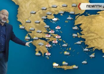 Σάκης Αρναούτογλου: Τι ώρα θα «χτυπήσουν» την Πέμπτη οι καταιγίδες την Αττική – Πού θα πέσει φρέσκο χιόνι έως και 50 πόντους