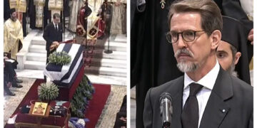 Alldaynews.gr Κηδεία Κωνσταντίνου: «Δεν είναι αυτό το τέλος πατέρα»-Ο επικήδειος του Παύλου που συγκίνησε τη Μητρόπολη