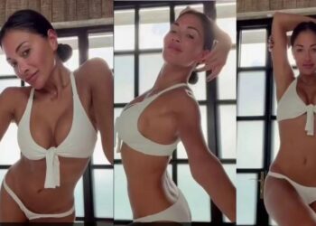 Νικόλ Σέρζινγκερ: Στο καταχείμωνο με λευκό μπικίνι μας αναστάτωσε (φωτο)