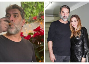 ”Κατάμαυρος” έγινε στην γιορτή του ο Μπισμπίκης! Η φωτογραφία που ανέβασε η Βανδή!