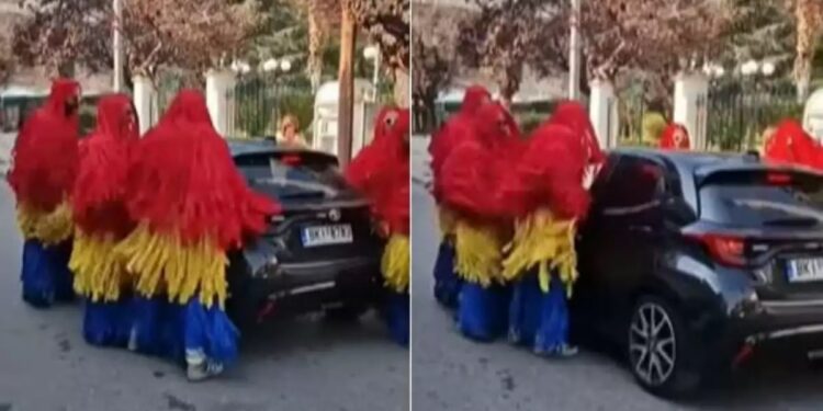 Alldaynews.gr Αίγιο: Καρναβαλιστές ντύθηκαν πλυντήριο αυτοκινήτων και έγιναν viral