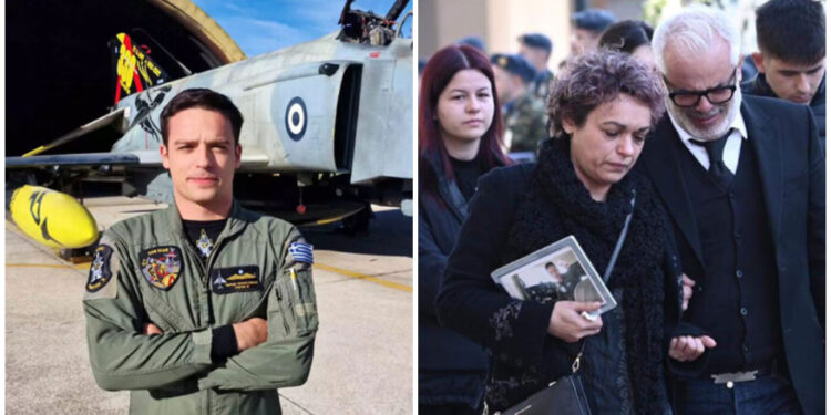 Alldaynews.gr Με την φωτογραφία του αγκαλιά η μάνα, σπαράζει ο πατέρας του: Θρήνος στην κηδεία του υποσμηναγού (φωτο, video)