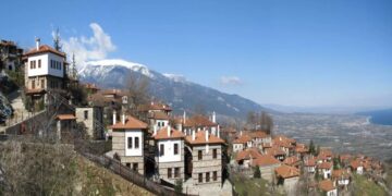 Φωτιά στον Παλαιό Παντελεήμονα Πιερίας – Καίγονται σπίτια και καταστήματα, συναγερμός στην Πυροσβεστική