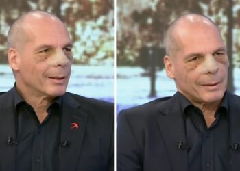 Alldaynews.gr Η πρώτη εμφάνιση του Βαρουφάκη με σπασμένη μύτη μετά την επίθεση στα Εξάρχεια και η απαίτηση της συζύγου του (video)