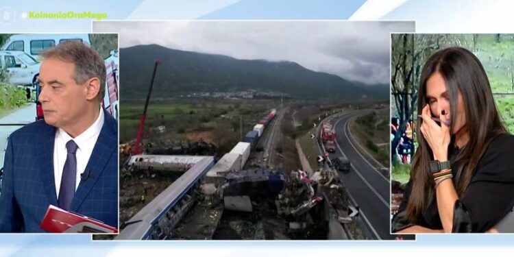 Τέμπη: Κατέρρευσε με λυγμούς στον αέρα η Ανθή Βούλγαρη