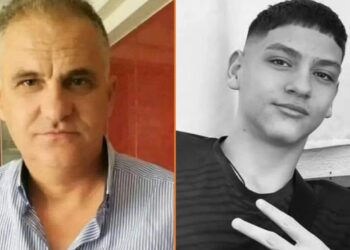 Θρήνος στην κηδεία του αστυνομικού που σκοτώθηκε μαζί με τον 15χρονο γιο του στα Τέμπη