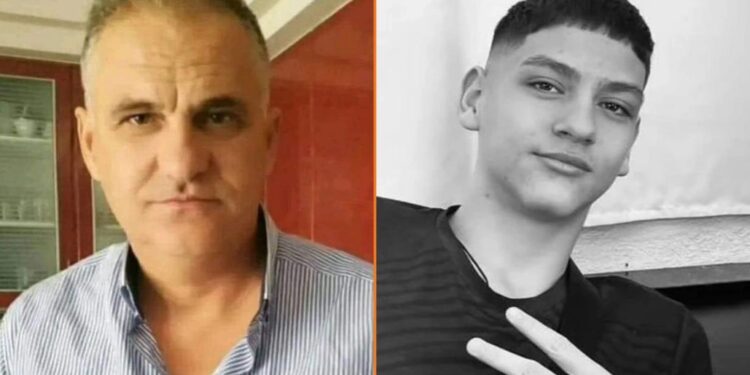 Alldaynews.gr Θρήνος στην κηδεία του αστυνομικού που σκοτώθηκε μαζί με τον 15χρονο γιο του στα Τέμπη