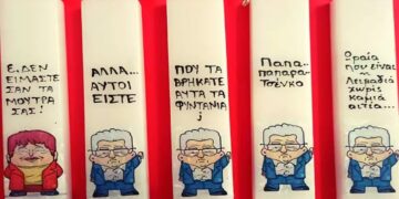 Alldaynews.gr Ανάρπαστες οι λαμπάδες με τις viral ατάκες του Δημήτρη Κουτσούμπα – Έρχεται λαμπάδα και με τα … γαλλικά του Γ.Γ. του ΚΚΕ