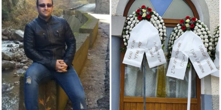 Τέμπη-Θρήνος: Τελευταίο «αντίο» στον μηχανοδηγό Νίκο Ναλμπάντη παρουσία του πατέρα του