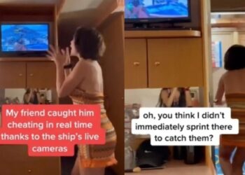 Influencer έπιασε τον σύντροφό της να την απαντά από τις κάμερες ασφαλείας κρουζιερόπλοιου (video)