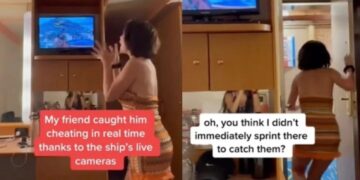 Alldaynews.gr Influencer έπιασε τον σύντροφό της να την απαντά από τις κάμερες ασφαλείας κρουζιερόπλοιου (video)