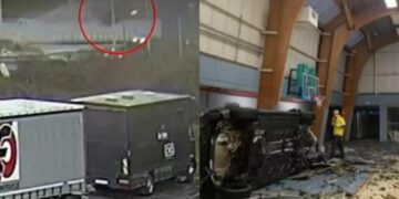 Alldaynews.gr Τροχαίο σοκ: Βίντεο δείχνει αυτοκίνητο να εκτινάσσεται στον αέρα και να πέφτει σε γήπεδο μπάσκετ