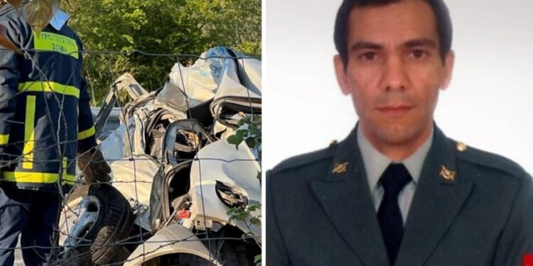 Θρήνος για τον 38χρονο Λοχία που σκοτώθηκε στα Τρίκαλα μαζί με τη σύζυγό του