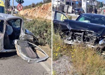 Φρικτό Τροχαίο στη Λεωφόρο Βάρης Κορωπίου-Νεκρή μία γυναίκα-Οδηγός μπήκε στο αντίθετο ρεύμα