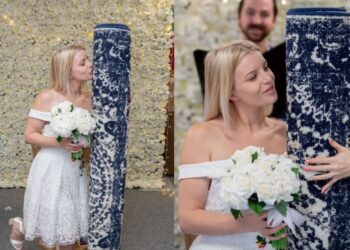 Η 26χρονη καλλονή που παντρεύτηκε… με ένα χαλί – «Είμαι ευτυχισμένη στο γάμο μου»