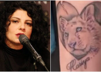 Η Τάνια Τρύπη «τιμά» το λευκό τιγράκι – Το «χτύπησε» τατουάζ στο σώμα της